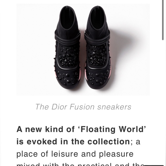 Dior Fusion Embellished Sock Sneakers · Rare Runway Style · Size 36 - Picture 12 of 13